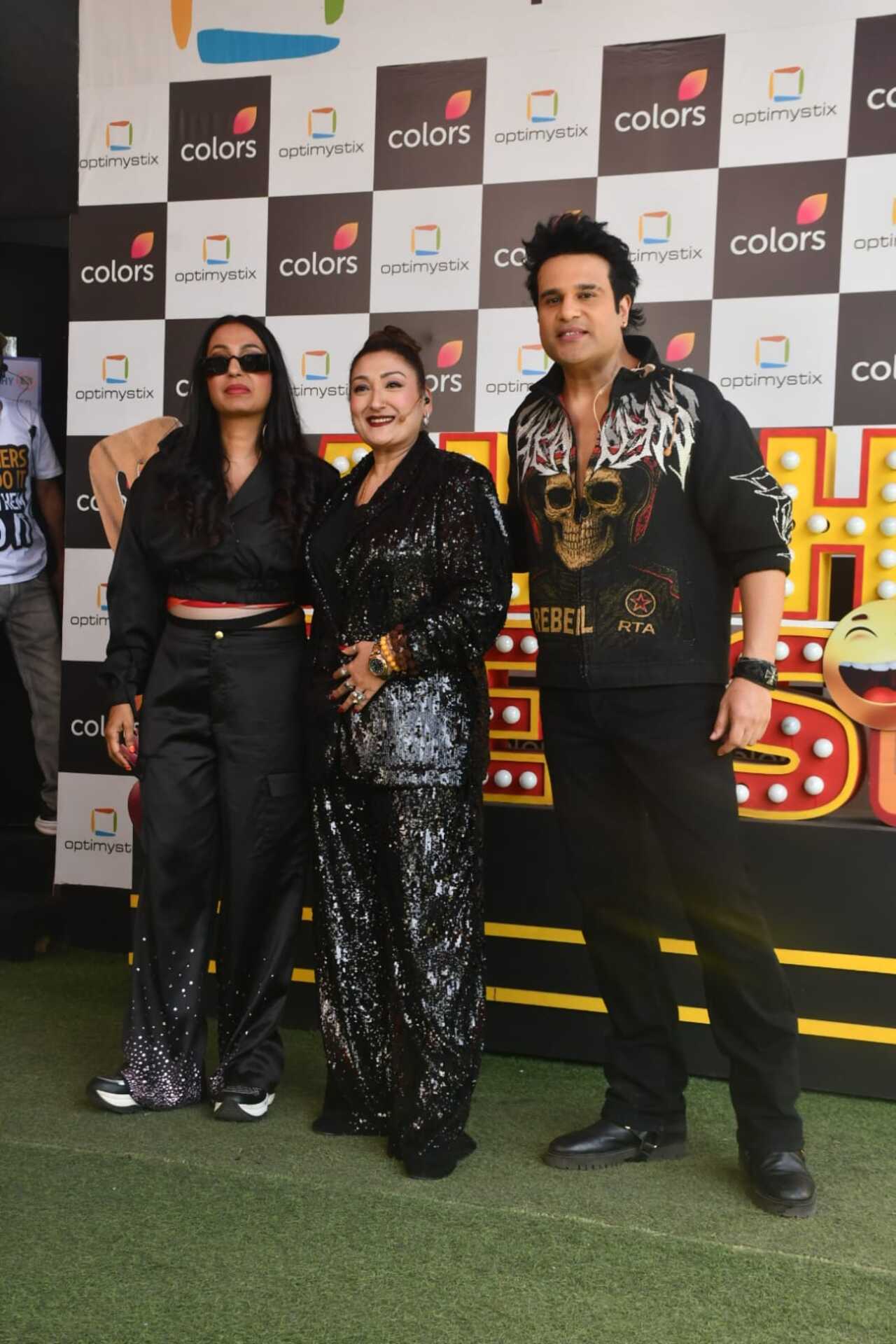Kashmera Shah, Sunita Ahuja and Krushna Abhishek marked a family reunion of Laughter Chefs sets after years of feud.